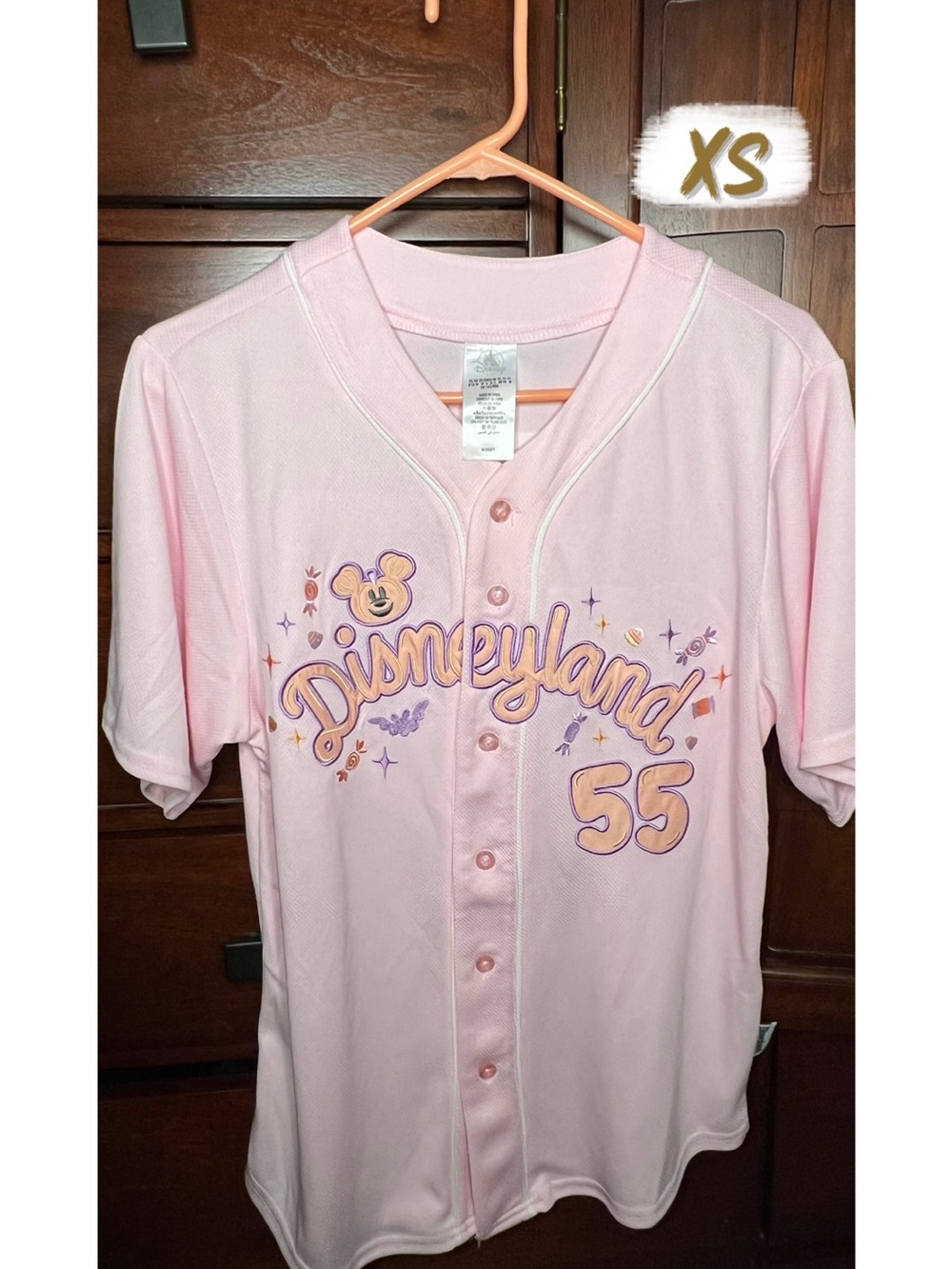 Disney Parks Disneyland Halloween 2026 Hey Boo Pastel Baseball Jersey XS